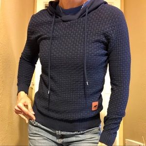 Waffled hoodie. Unisex small